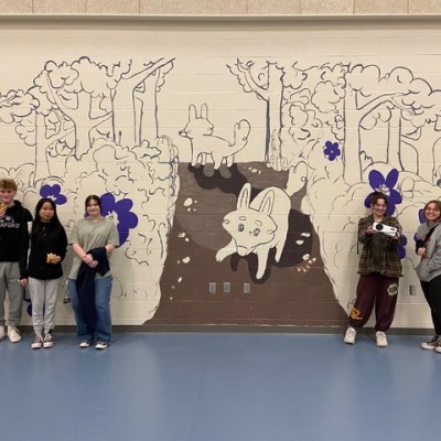 NAHS students create art mural